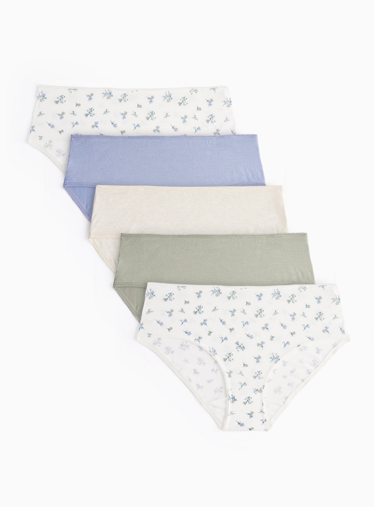 Ditsy Floral Midi Knickers 5 Pack 