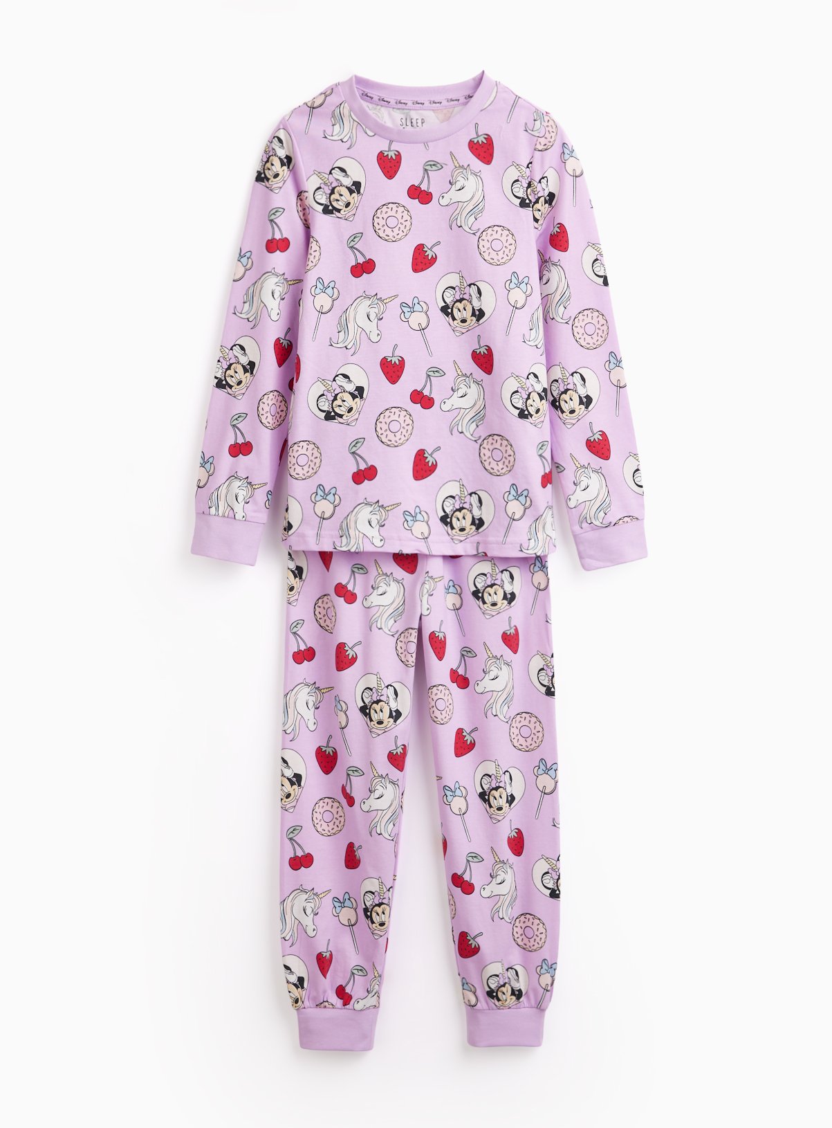 Disney Purple Minnie Mouse Printed Pyjama Set 