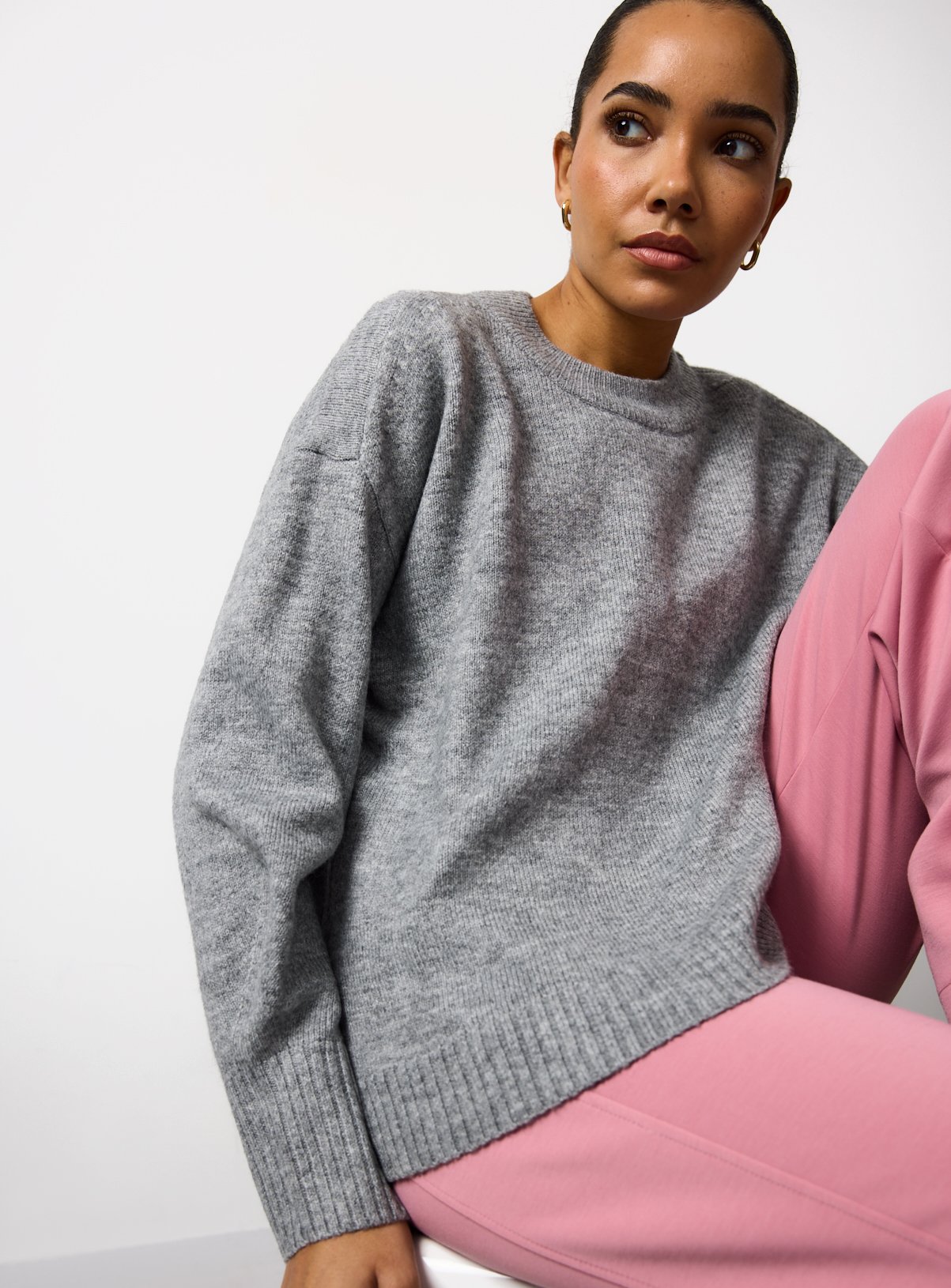 The Soft Grey Knitted Jumper 8