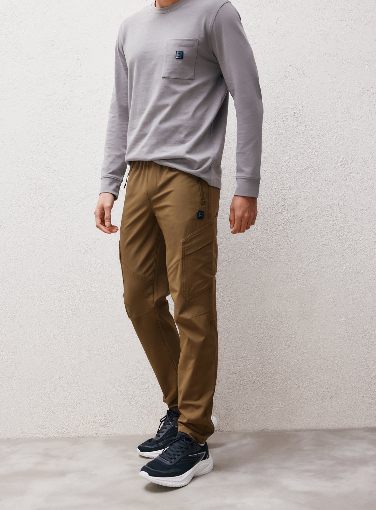 REAKTIV Grey Long Sleeve Tee L