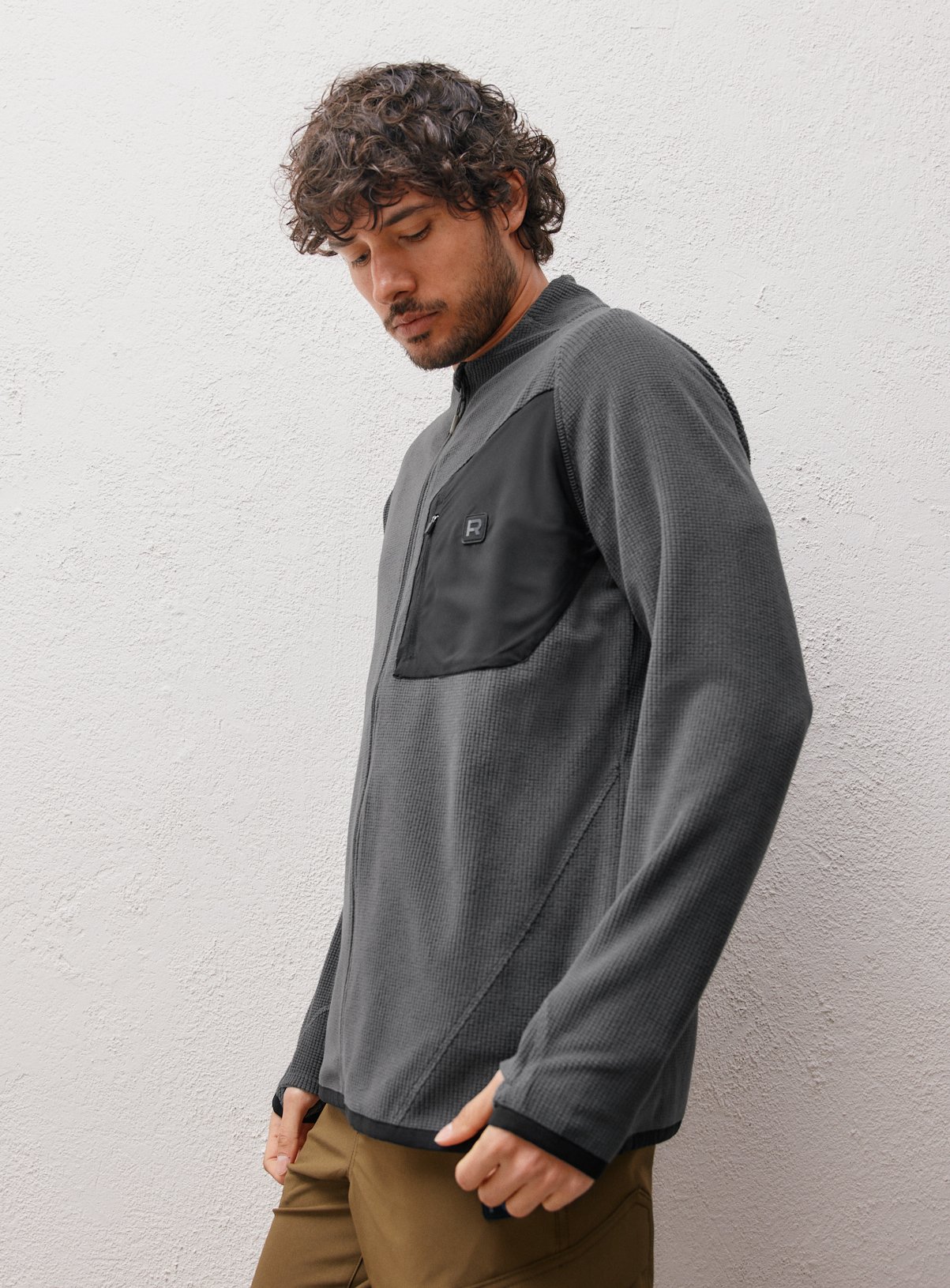 REAKTIV Charcoal Full Zip Base Layer 