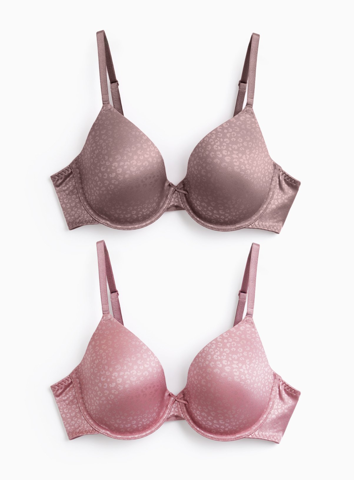 Pink Animal Print Full Cup Bra 2 Pack 32D