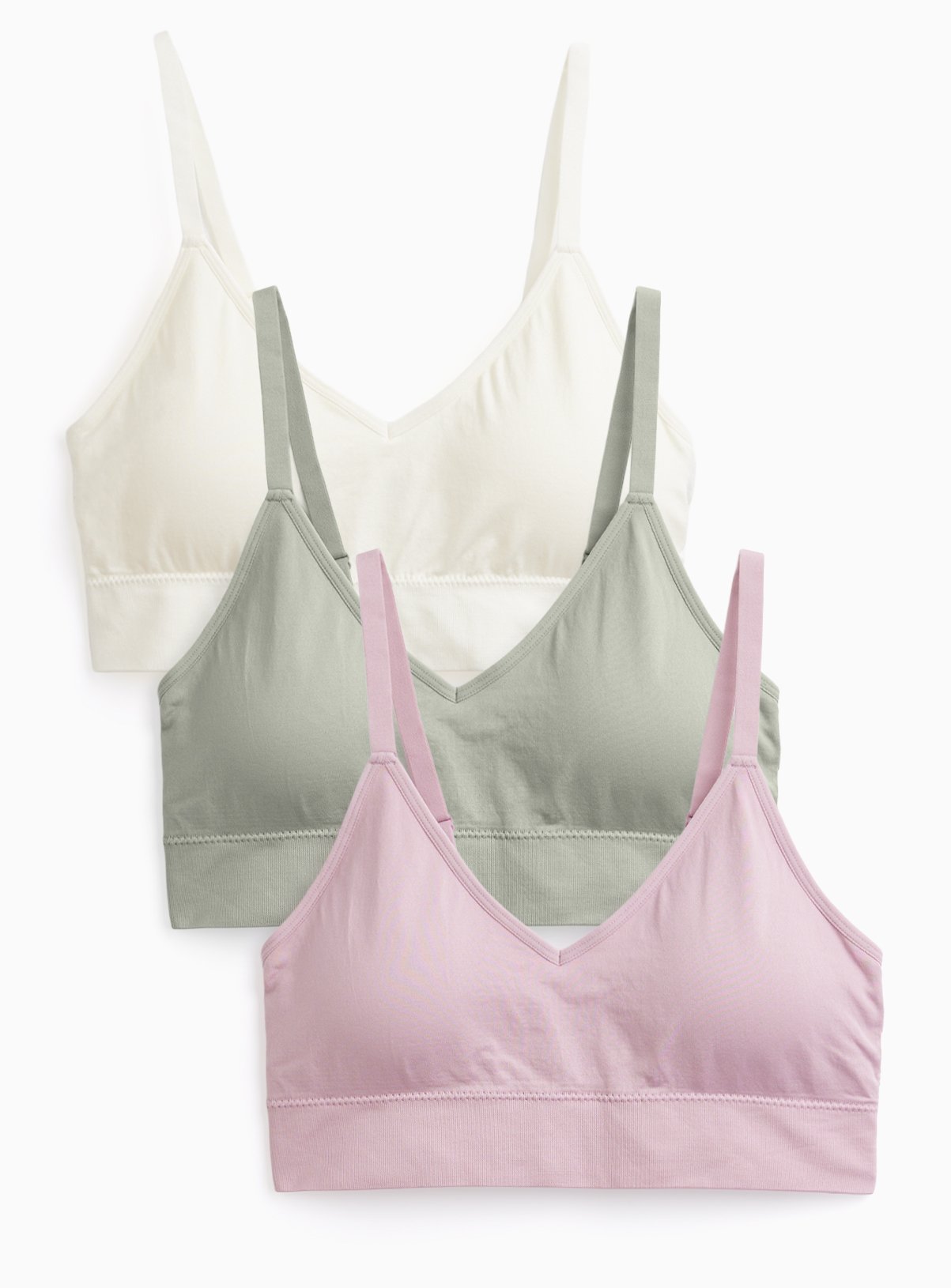 V-Neck Crop Top 3 Pack 