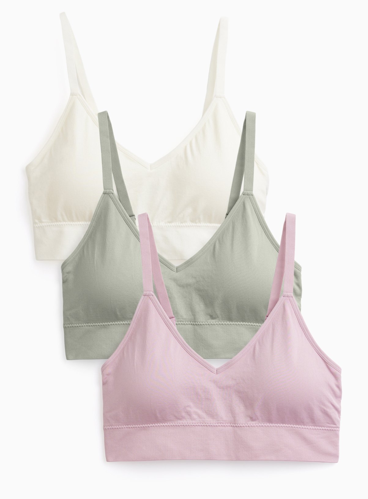 V-Neck Crop Top 3 Pack 