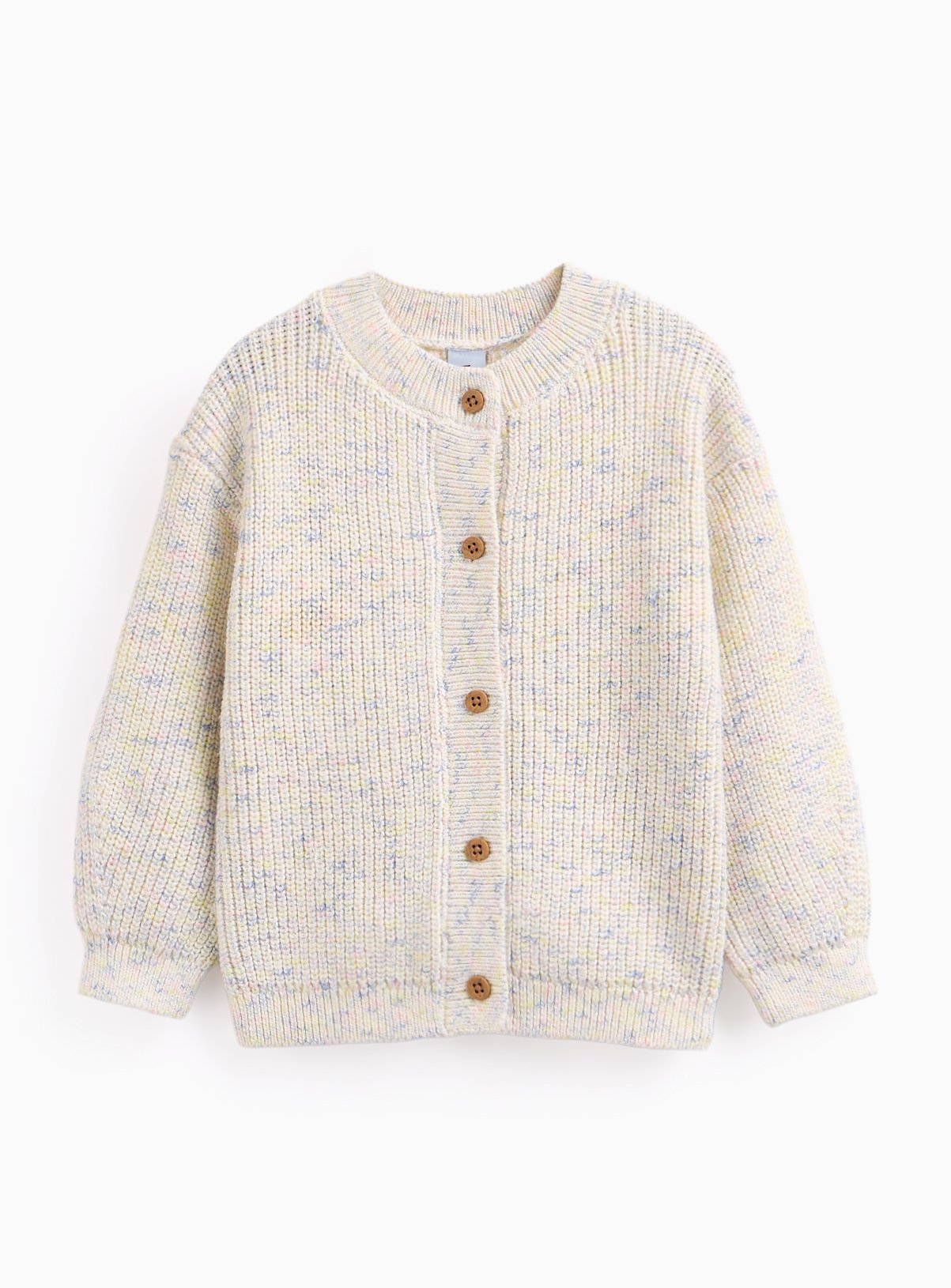 Cream Neppy Button Cardigan 5-6 years