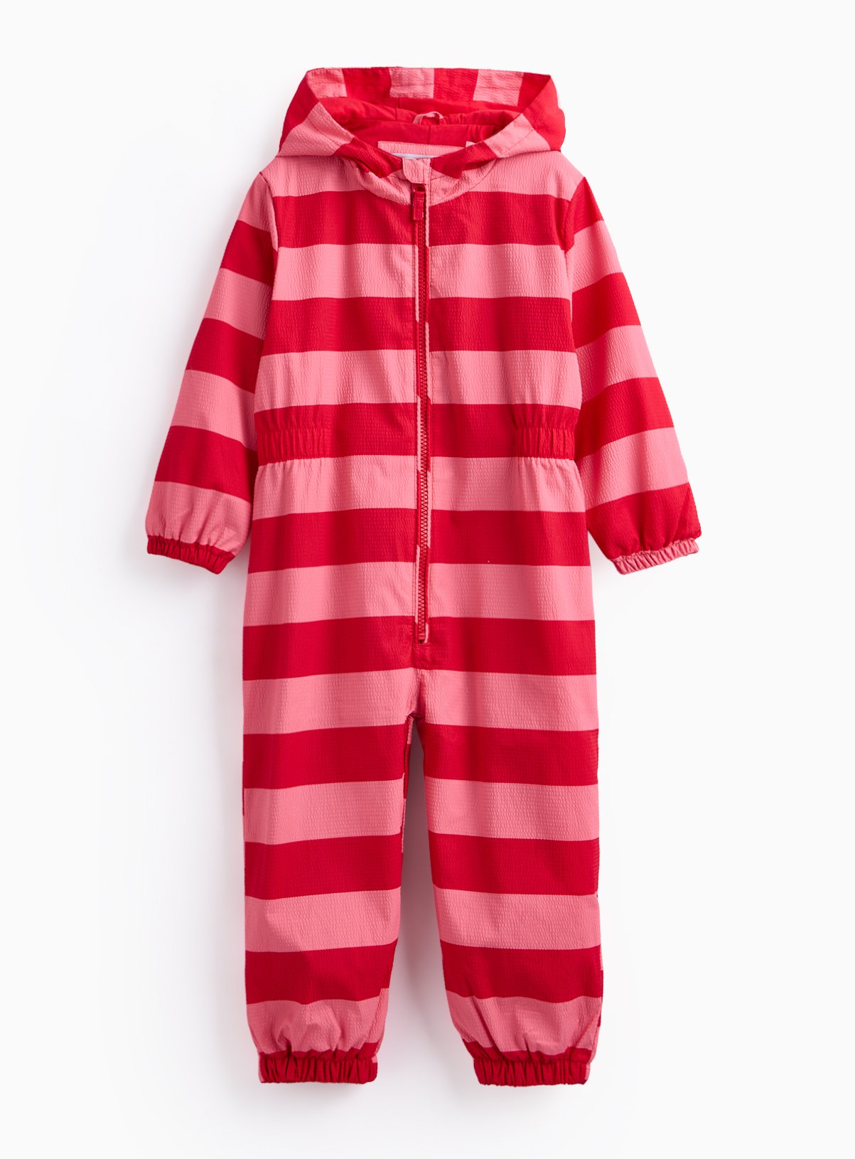 Pink Striped Puddlesuit