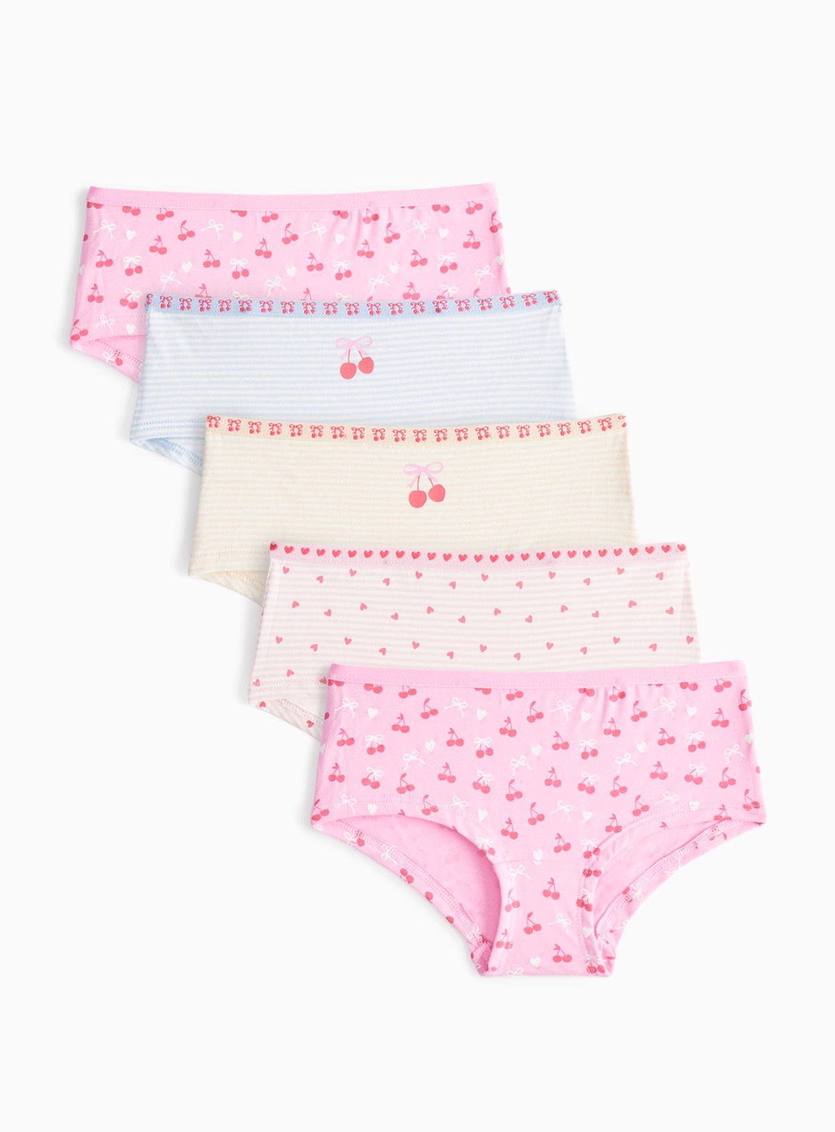 Cherry & Stripe Printed Short Knickers 