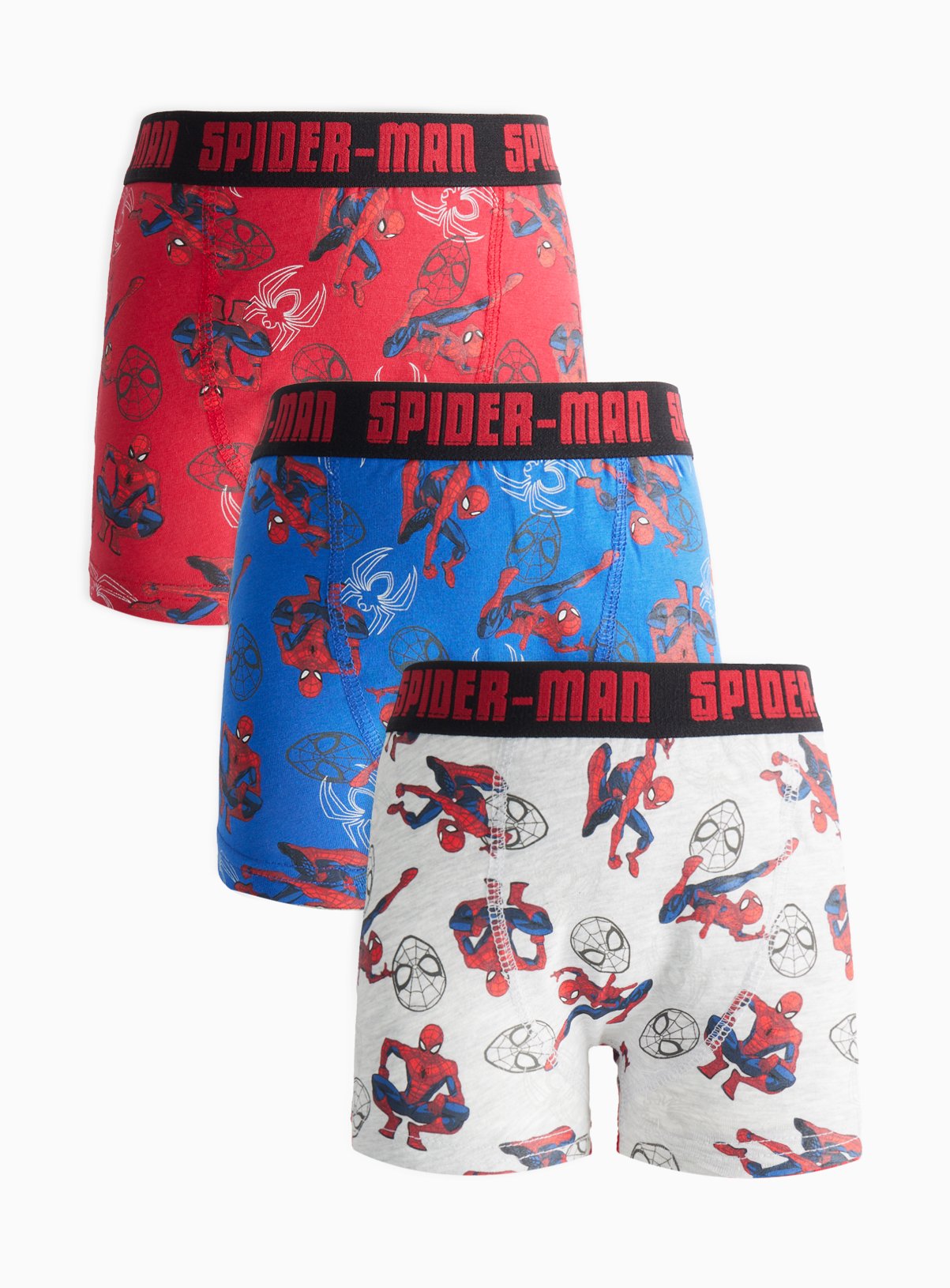 Spider-Man Print Trunks 3 Pack 3-4 years
