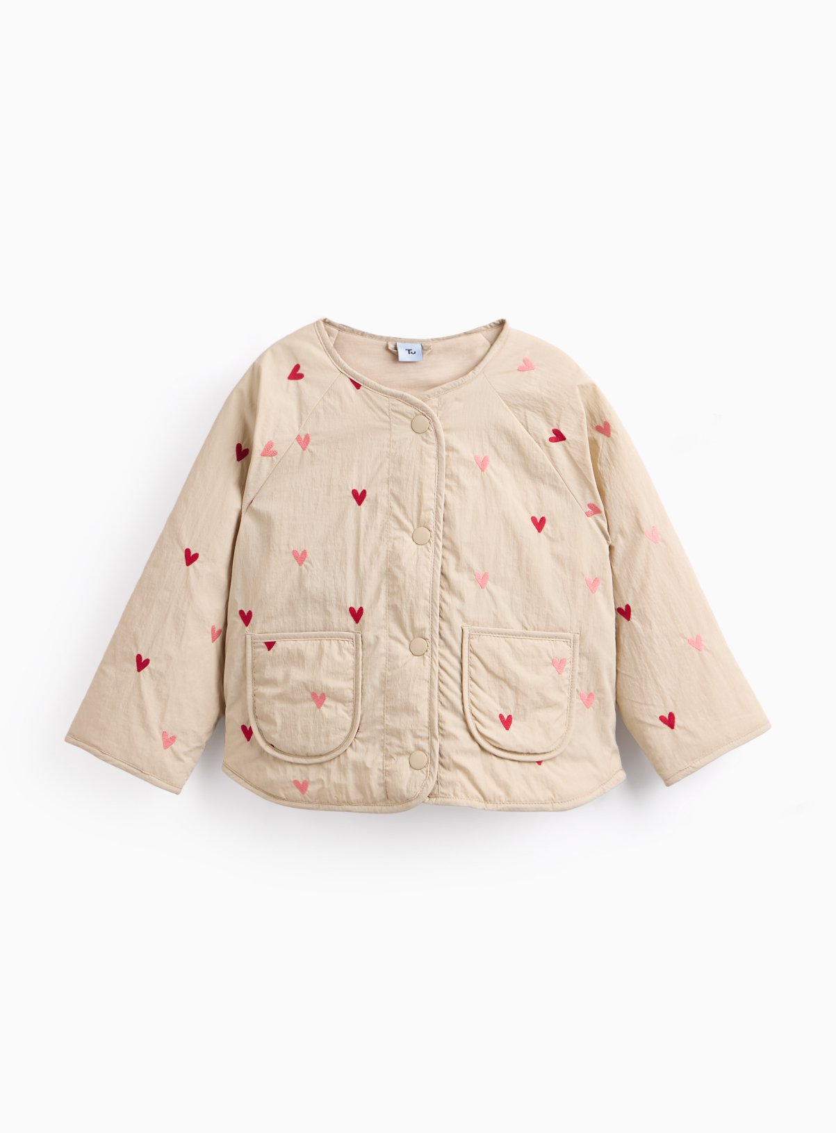 The Heart Embroidered Quilted Jacket 