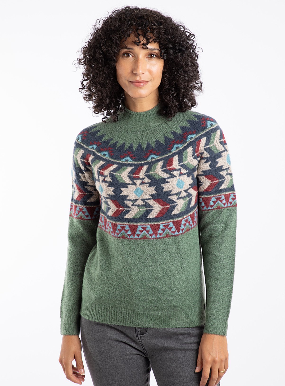 WEIRD FISH Arelia Ikat Knitted Jumper 