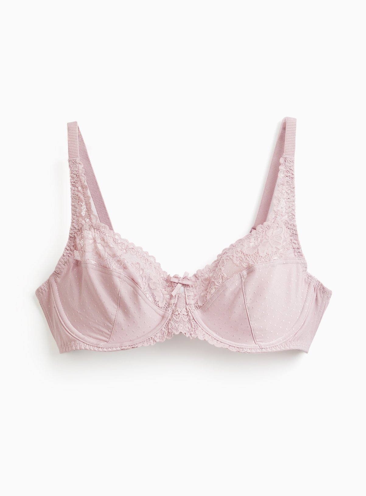 DD+ Pink Valentine's Day Lace Full Cup Bra 