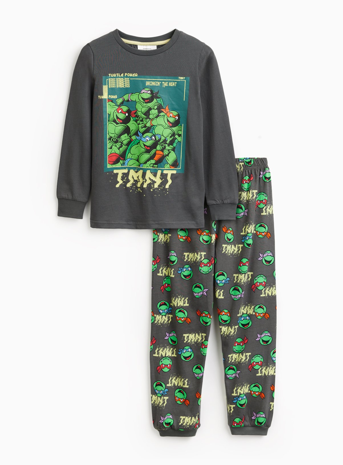 Charcoal Teenage Mutant Ninja Turtles Pyjama Set 
