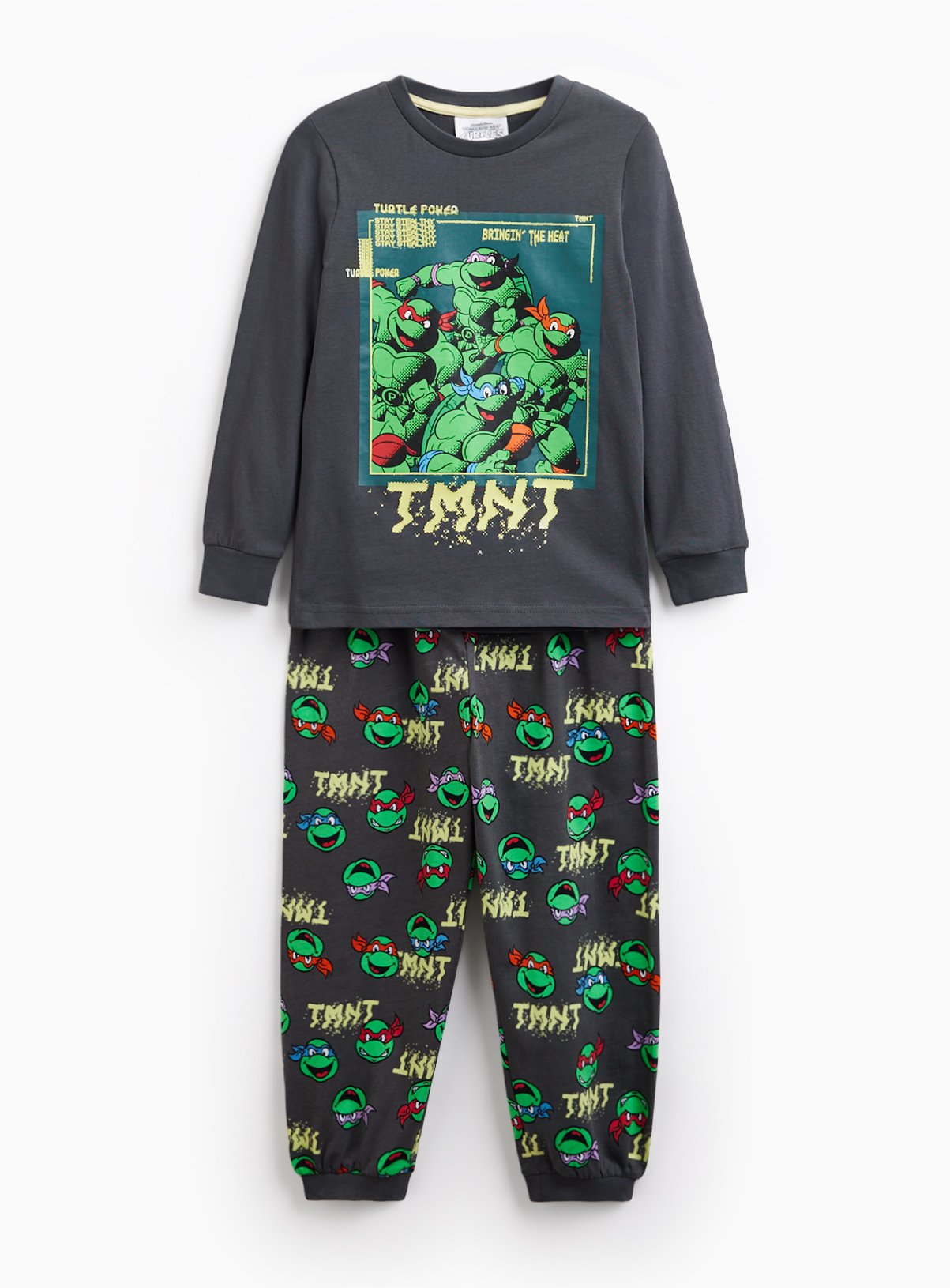 Charcoal Teenage Mutant Ninja Turtles Pyjamas 10-11 years