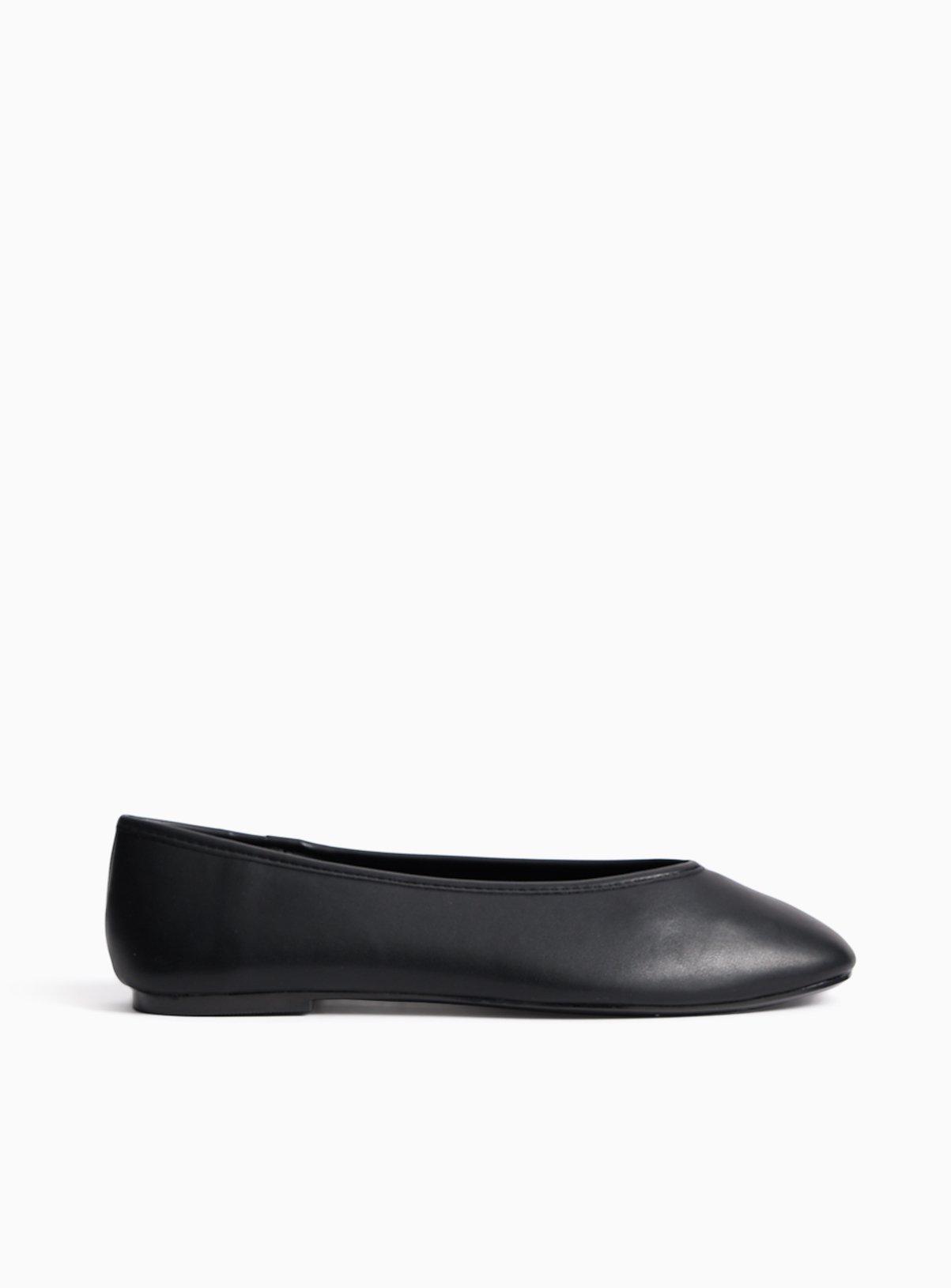 Black High Vamp Ballerina Shoes 