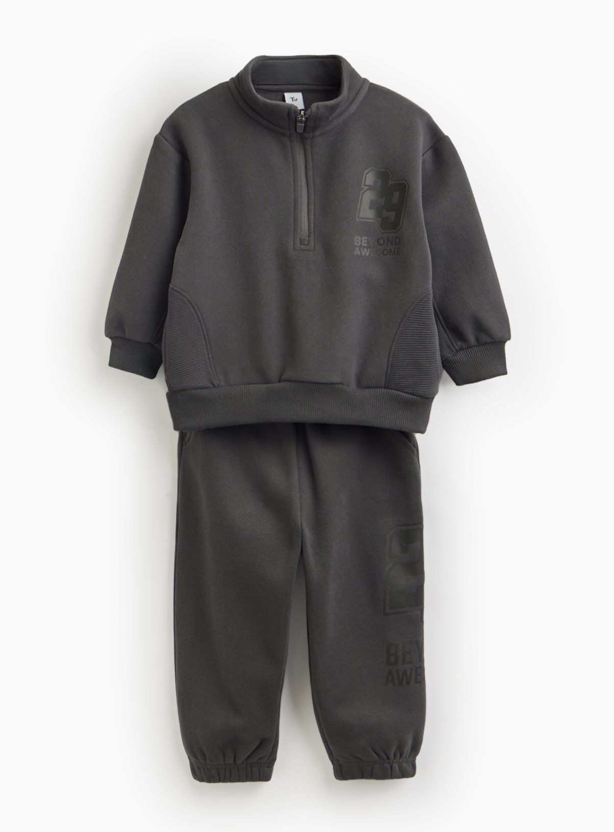 Black Beyond Awesome Graphic Sweat Set 