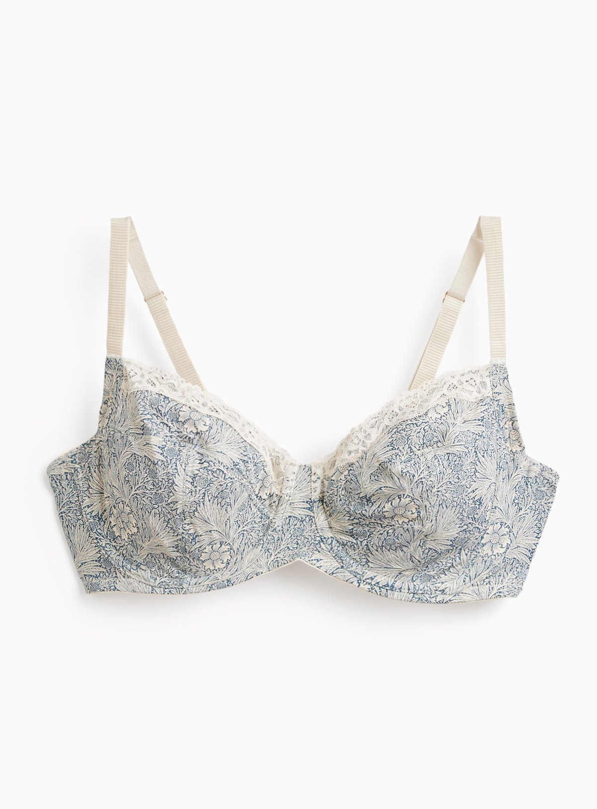 Tu x Morris & Co. Birch Floral Full Cup Bra with Lace Trim