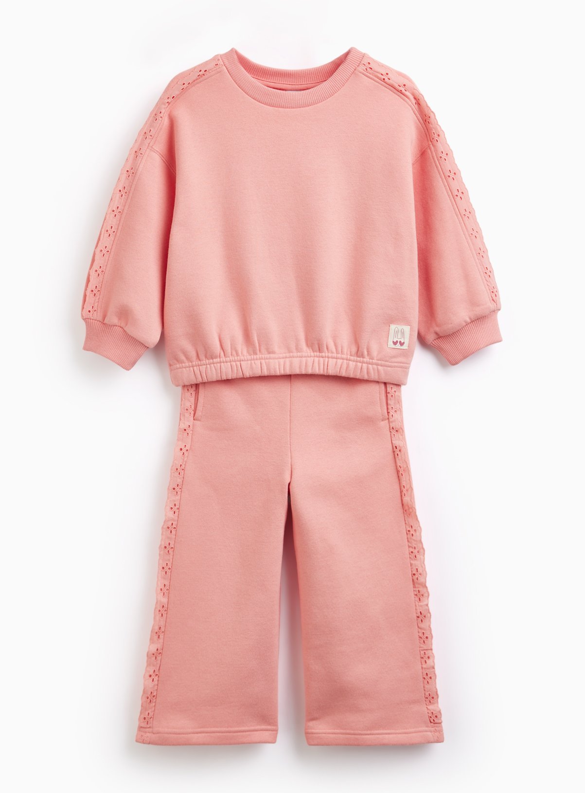 Embroidered Detail Sweat Set 