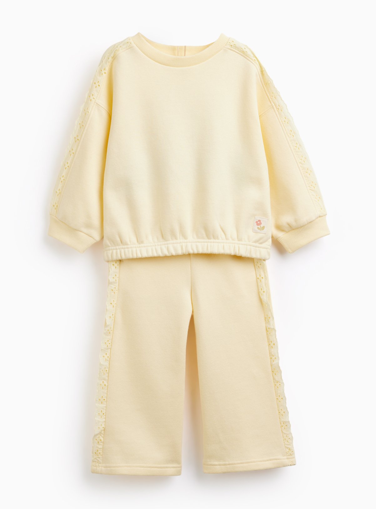 Embroidered Detail Sweat Set 