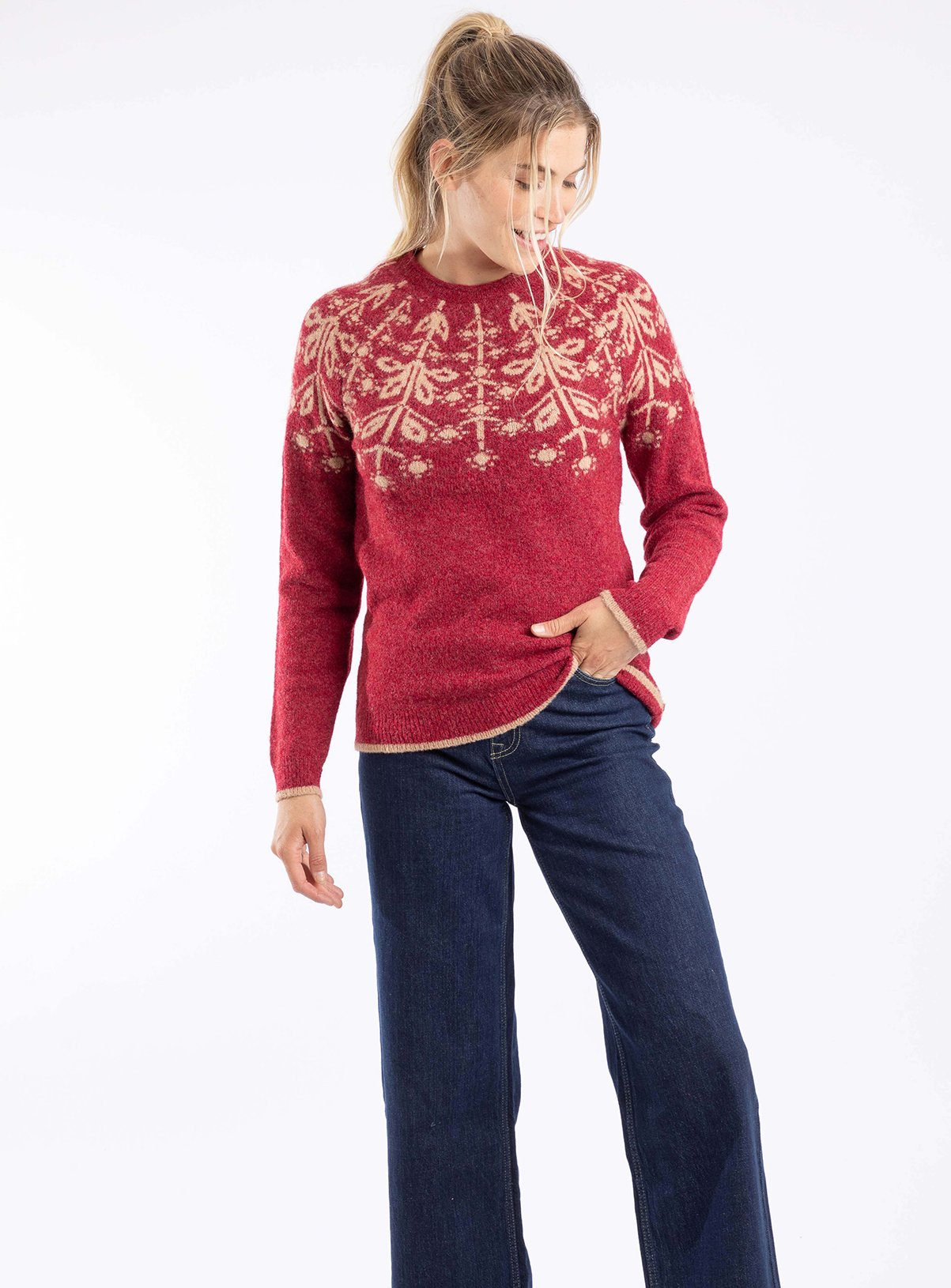 WEIRD FISH Miska Fairisle Jumper 