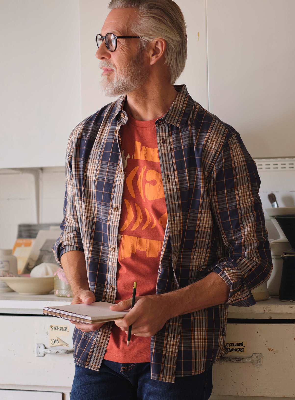 WEIRD FISH Lando Long Sleeve Check Shirt