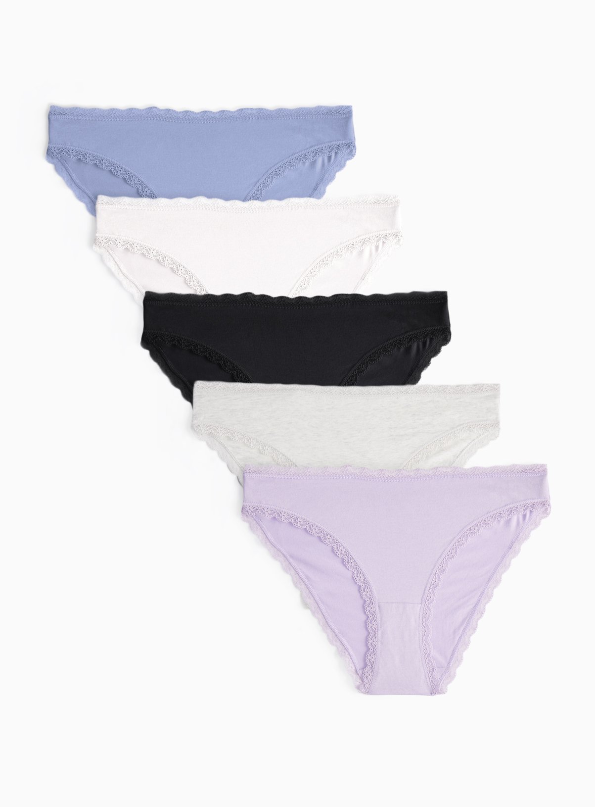 Lilac & Navy Brazilian Briefs 5 Pack 