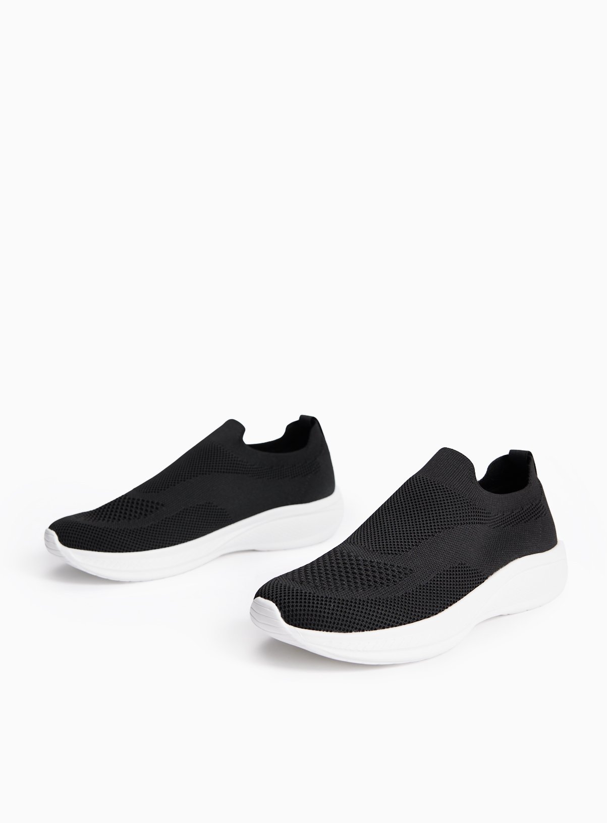 Black Slip-On Trainers 
