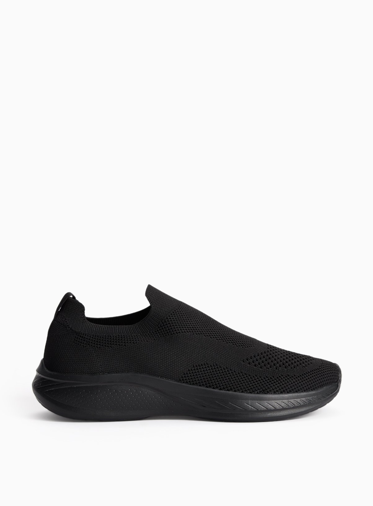 Black Slip On Trainers 8