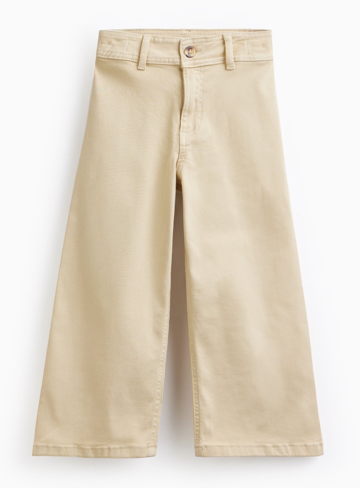 Cream Wide Leg Stretch Jeans 11 years
