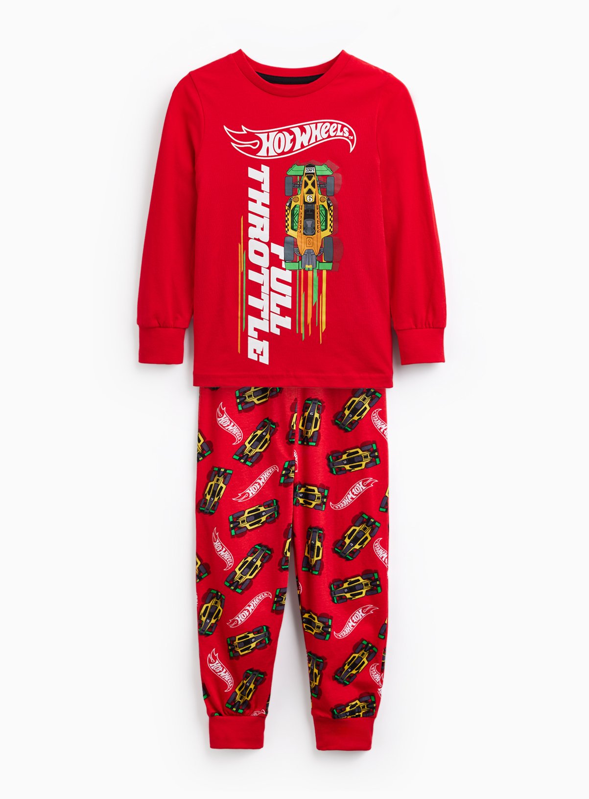 Red Hot Wheels Print Pyjama Set 4-5 years