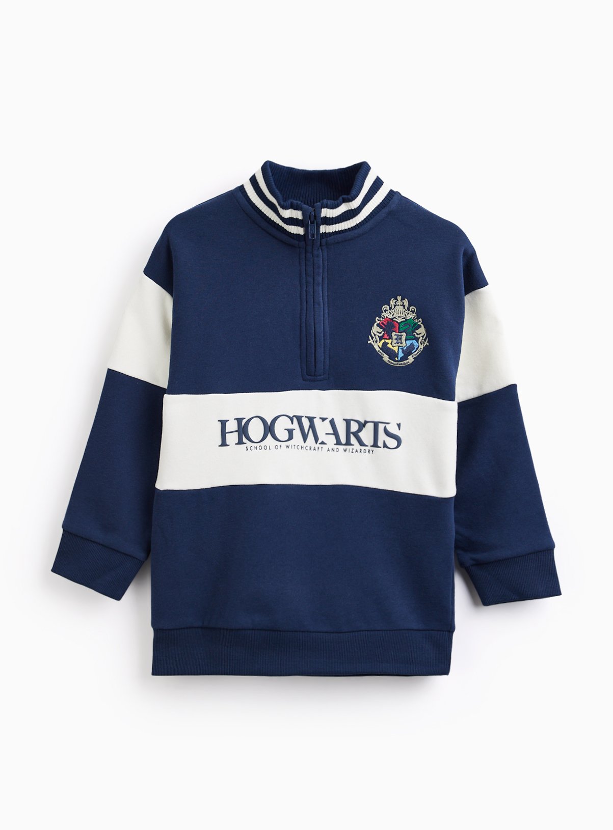 Navy Harry Potter Half Zip Sweatshirt 