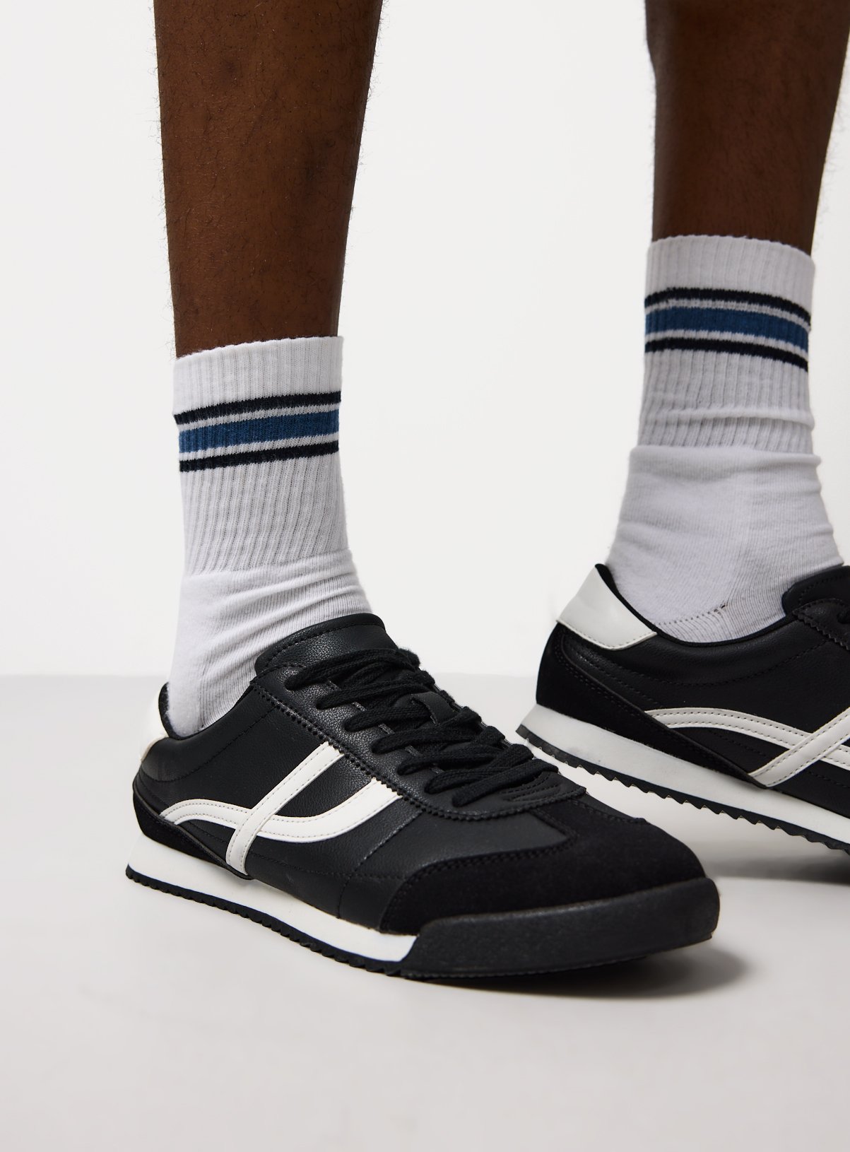 Black Low Profile Trainers 