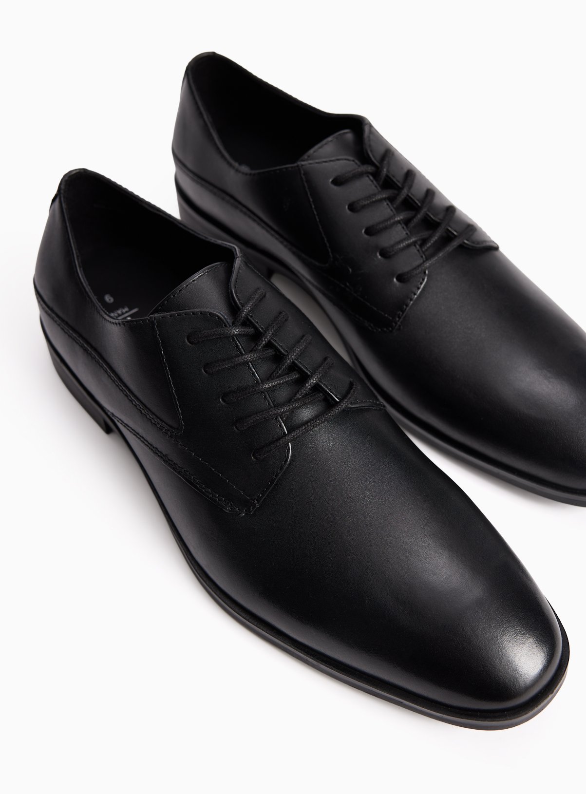 Black Leather Lace Up Shoes