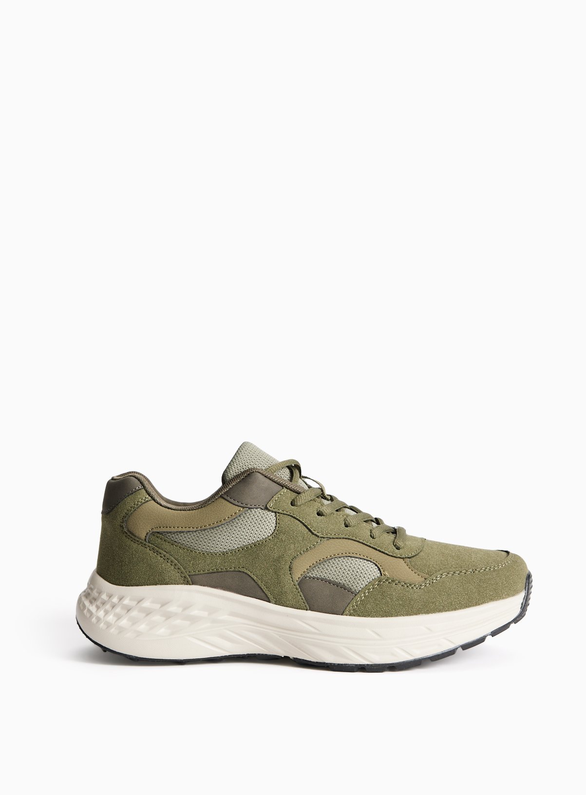 Khaki Panelled Hiker Trainers 8