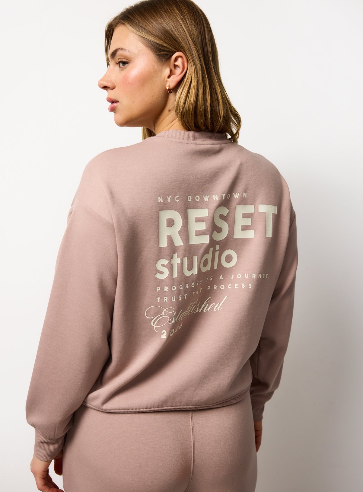 Pink Co-ord Reset Studio Relaxed Sweatshirt 