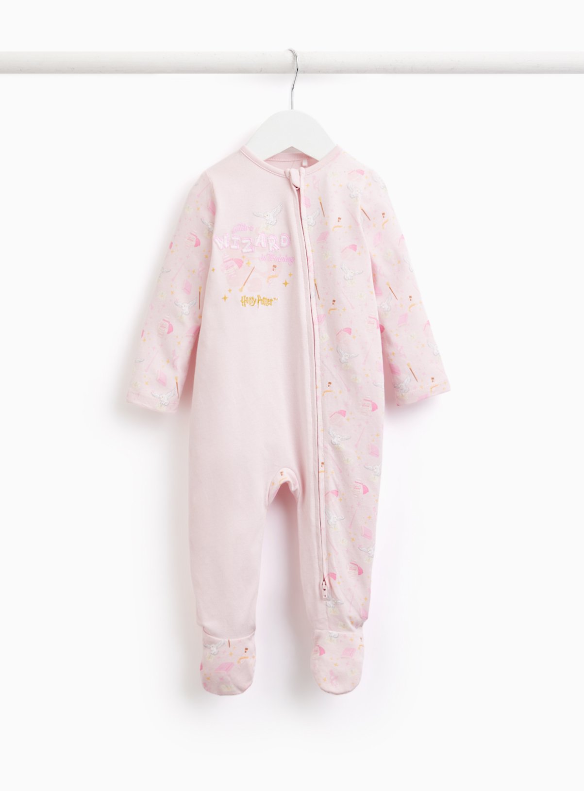 Pink Harry Potter Sleepsuit Newborn