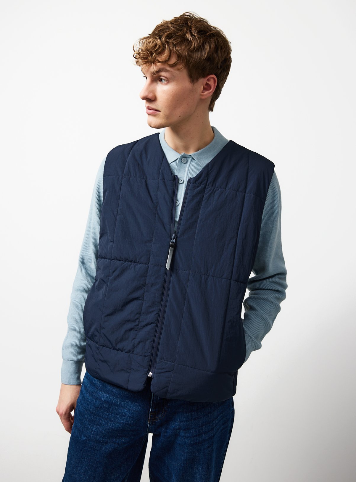 Navy Lightweight Gilet 