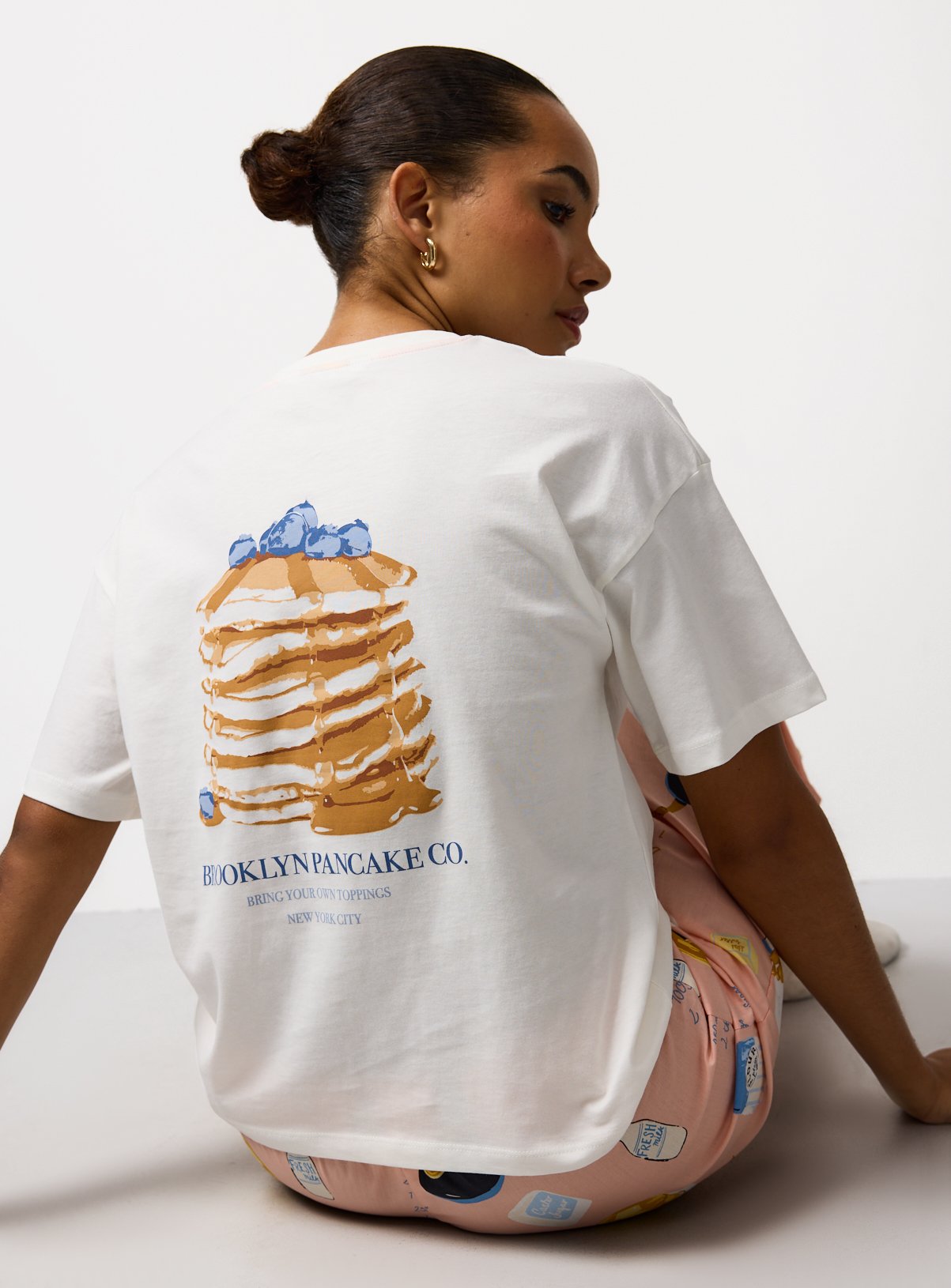 The Mini Me Pancake Print Pyjama Set 