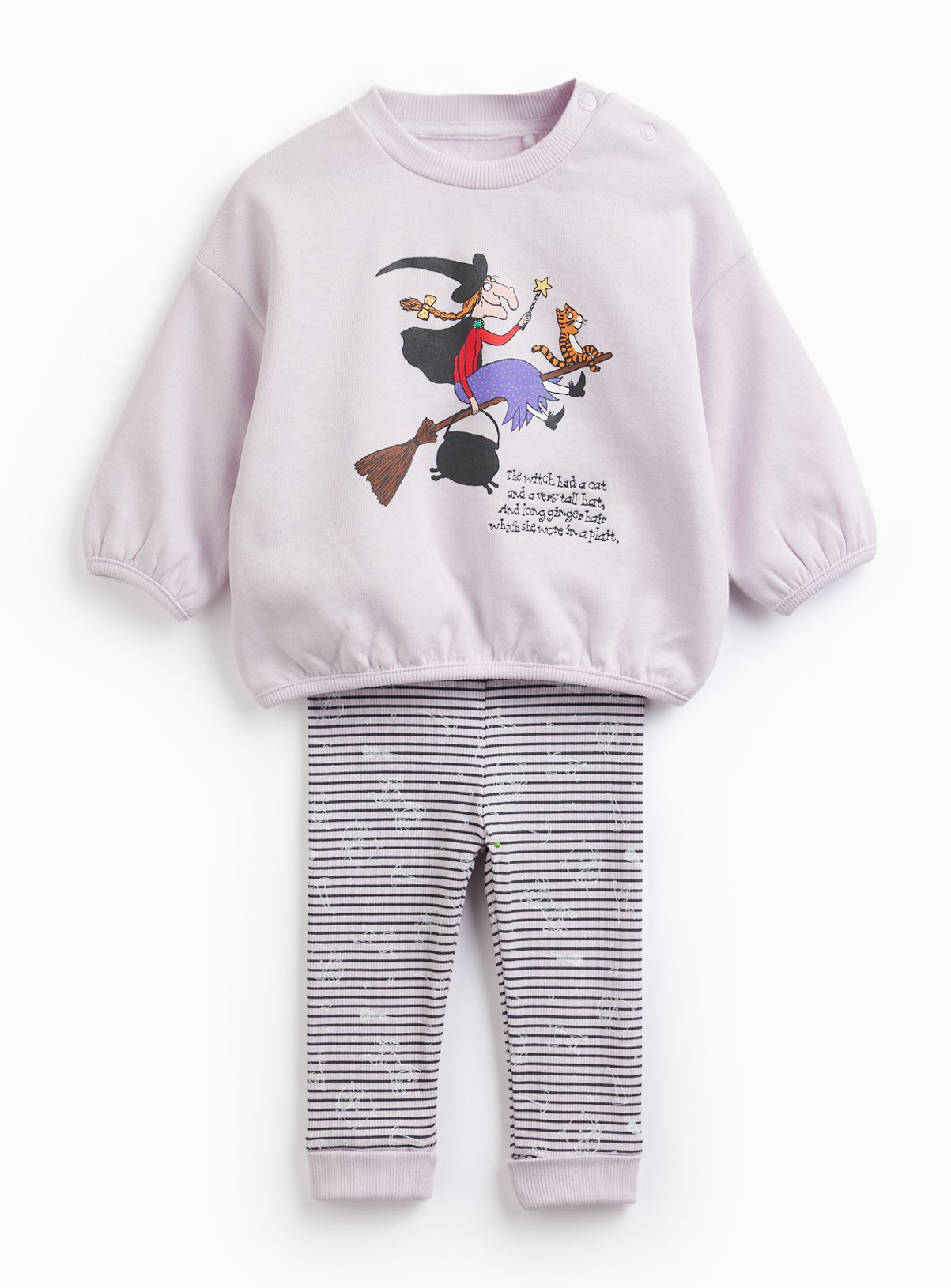 Purple Room On The Broom Sweat Set 12-18 months