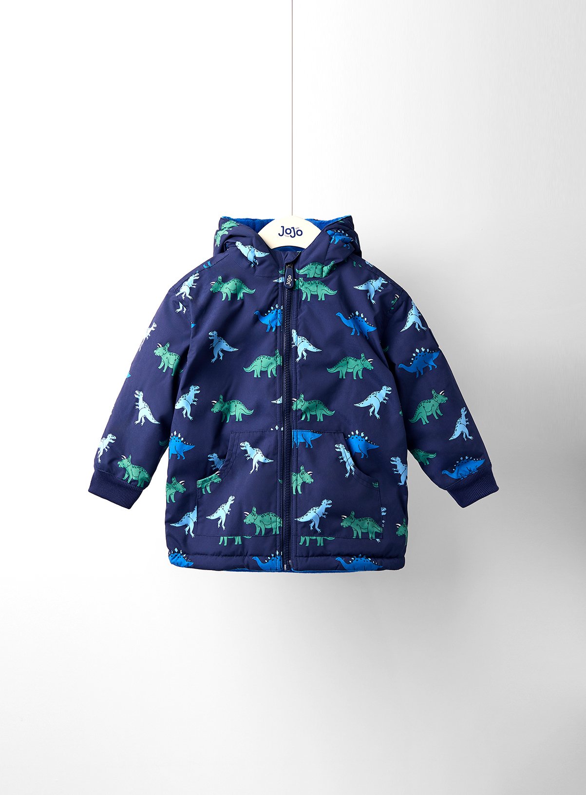 JOJO MAMAN BÉBÉ Dino Reversible Sherpa Lined Jacket 
