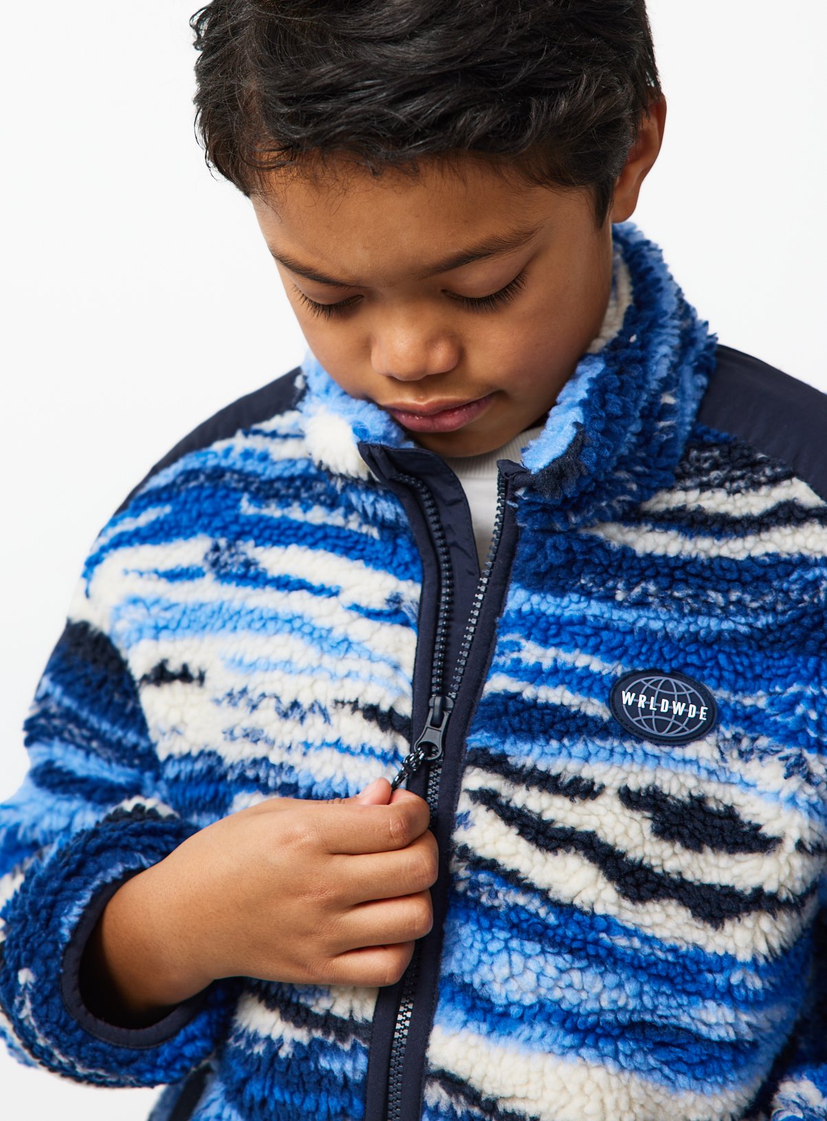 The Printed Blue Borg Jacket 11 years