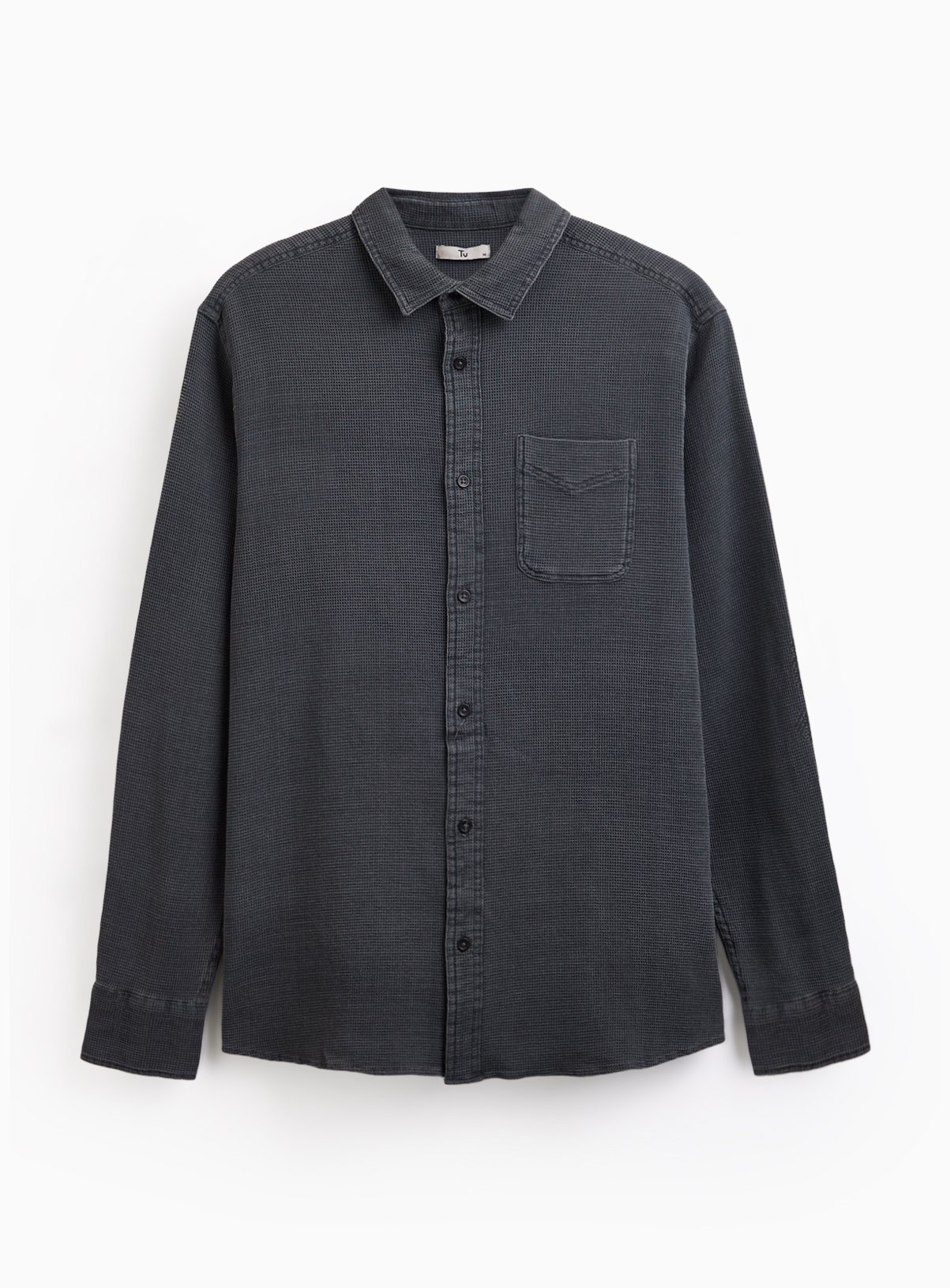 Textured Long Sleeve Shirt 