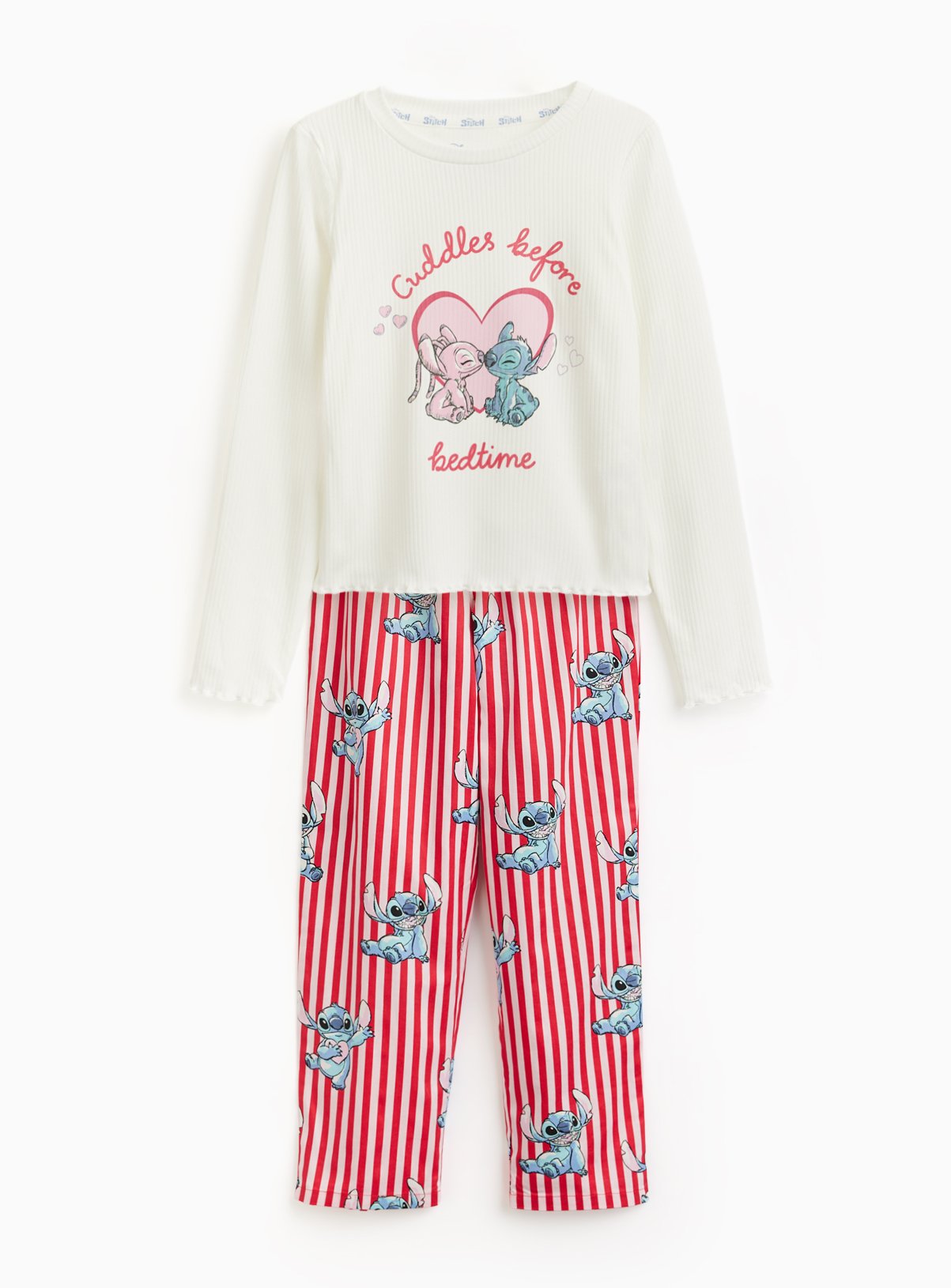 Disney Stitch Character Print Pyjama Set 