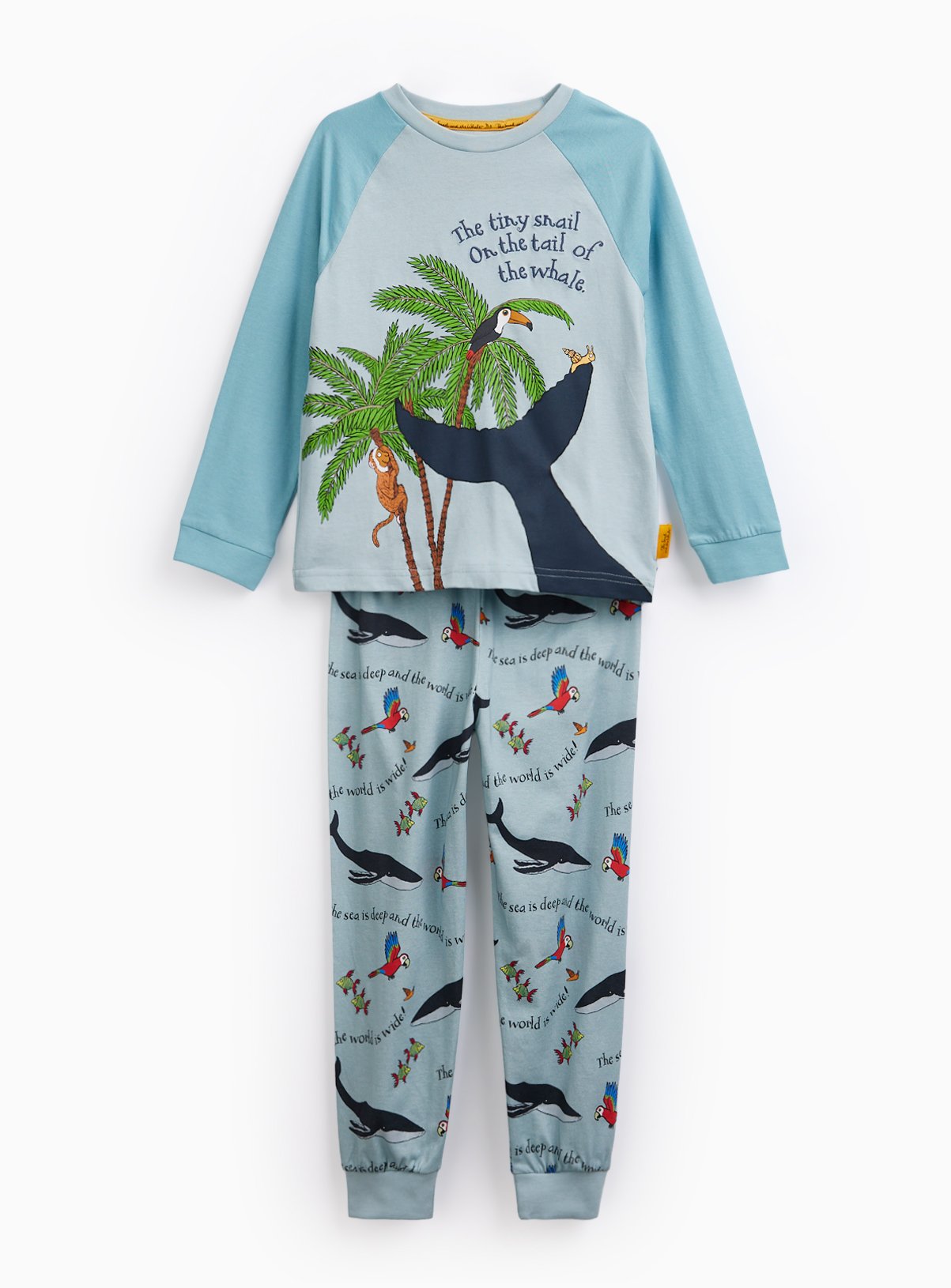 Blue The Snail & The Whale Pyjama Set 