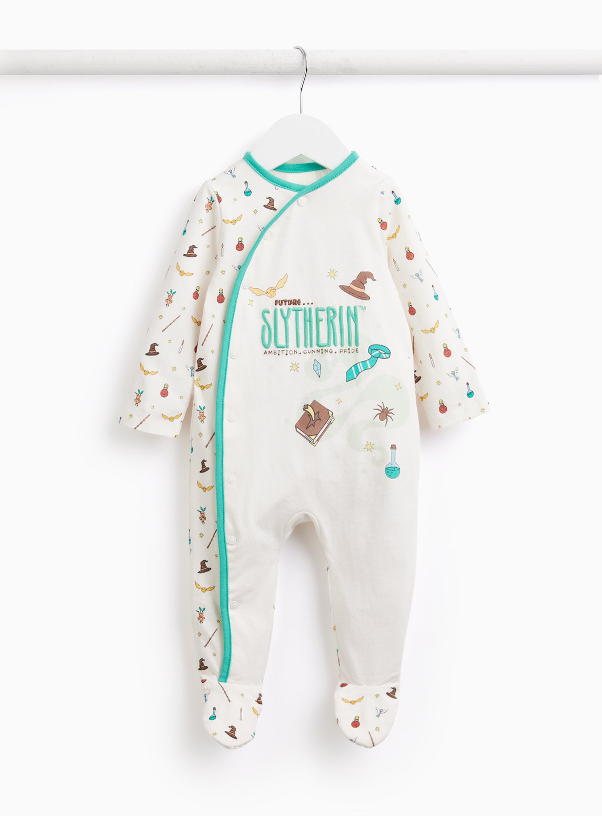 Harry Potter Slytherin Print Sleepsuit 12-18 months