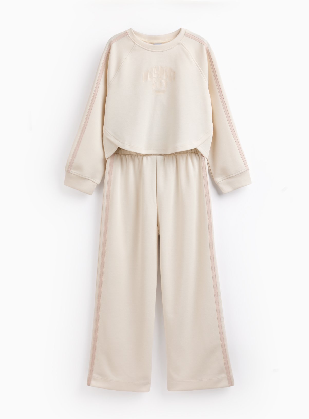 Cream Scuba Sweatshirt & Joggers Set 10 years