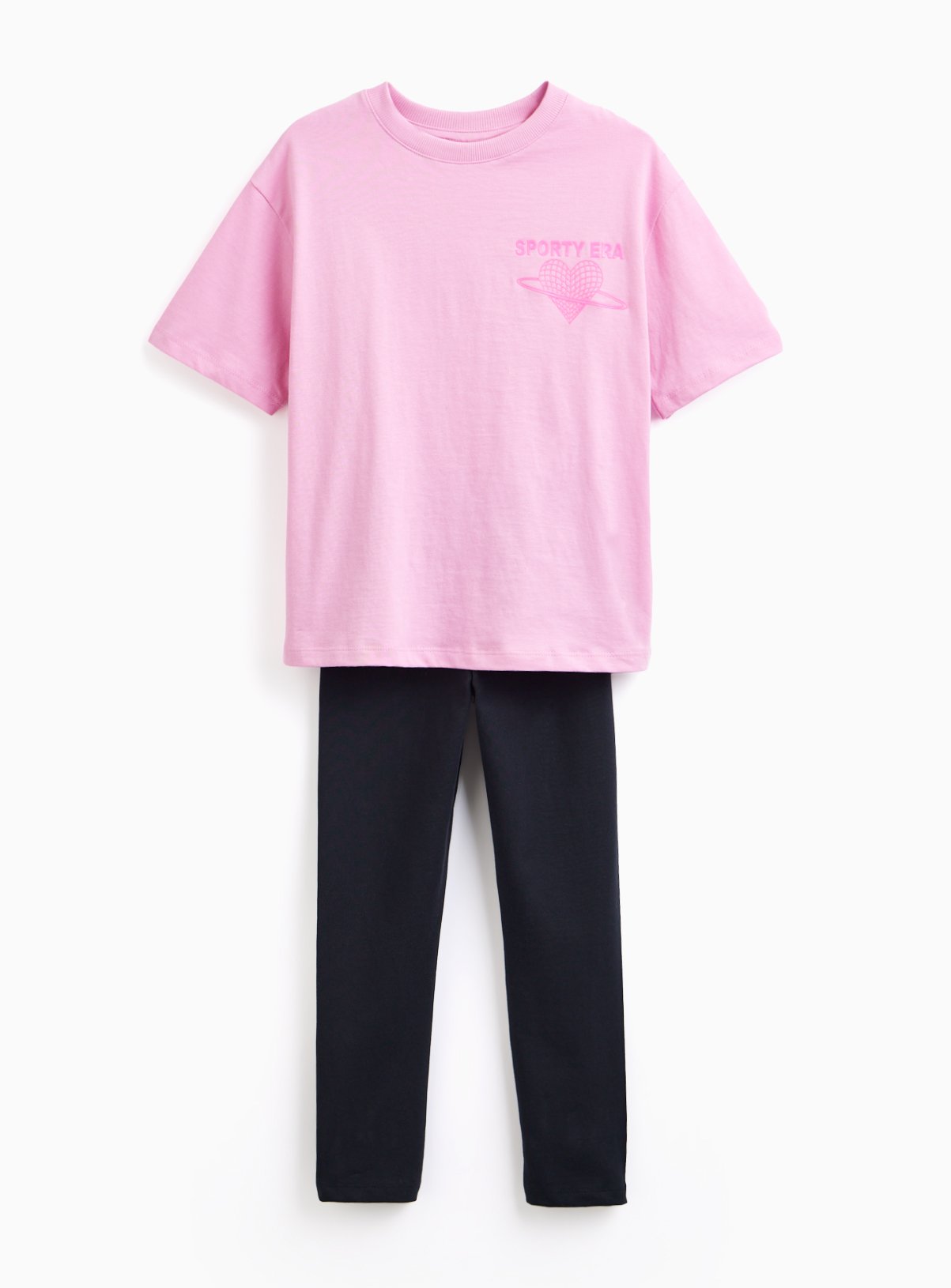 Sporty Pink T-Shirt & Leggings Set 5 years