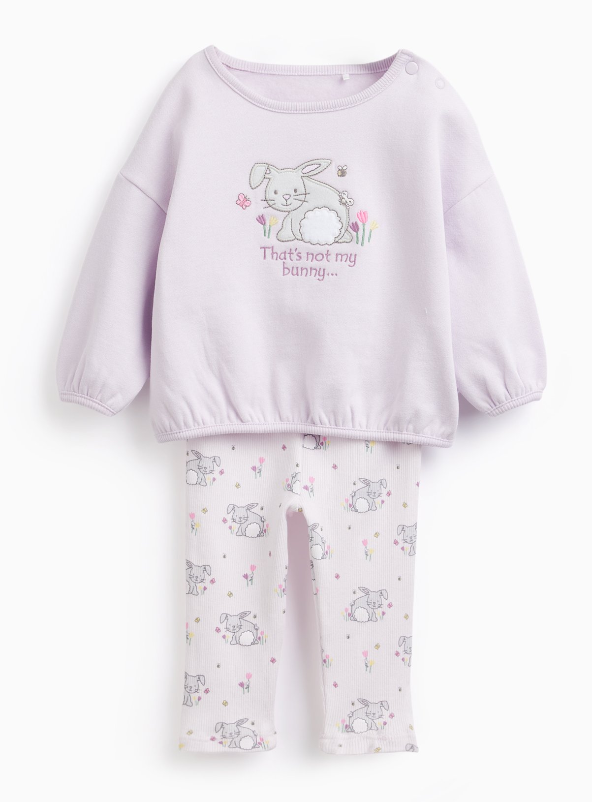 Lilac That's Not My Bunny Print Sweat & Leggings Set 12-18 months