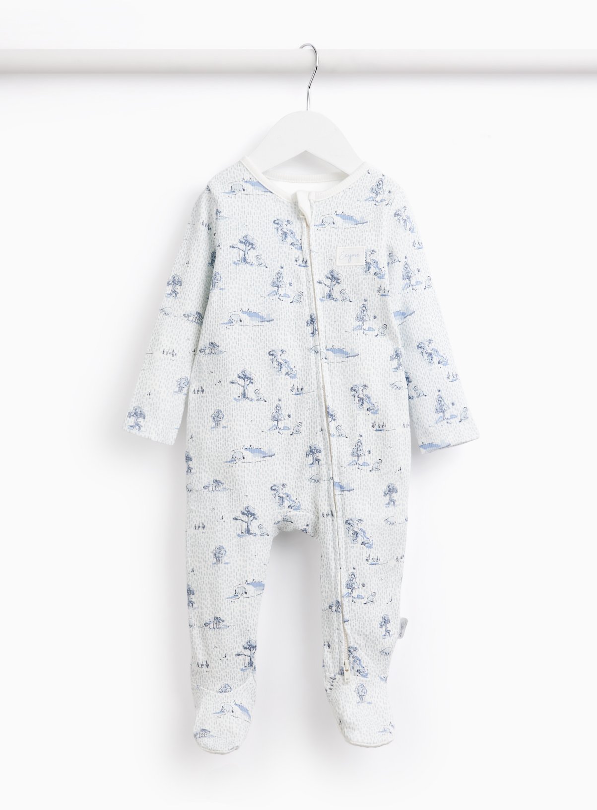 Blue Eeyore Print Sleepsuit 18-24 months
