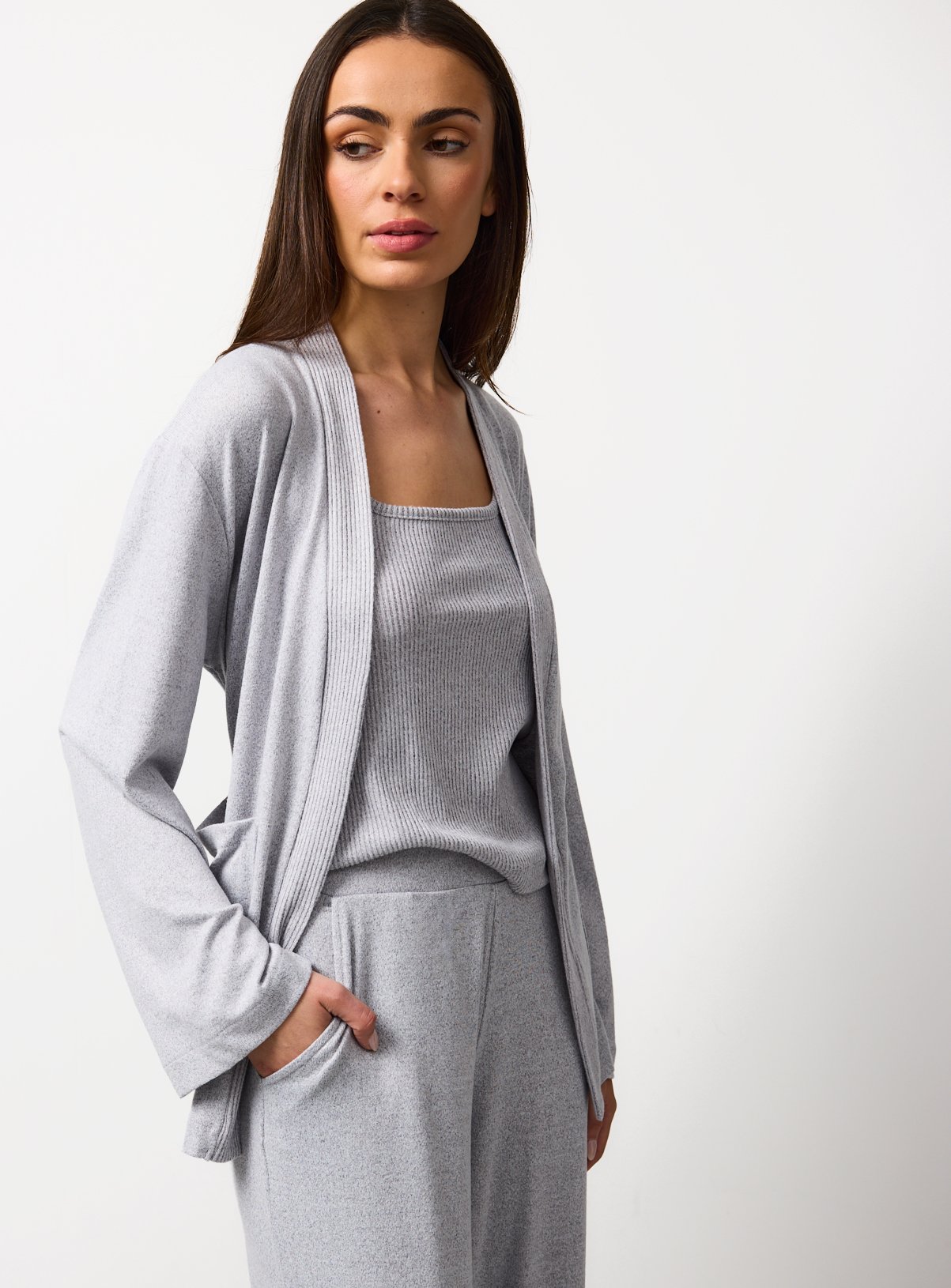 Grey 3-Piece Snit Pyjamas S