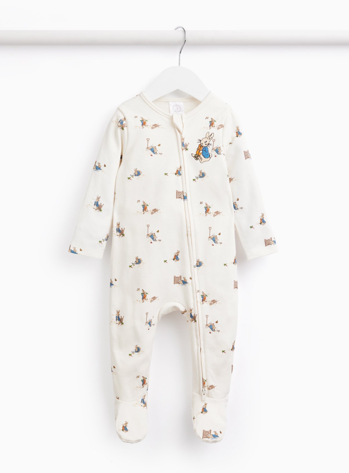 White Peter Rabbit Sleepsuit 